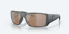 [Copper Silver Mirror Polarized Glass Lenses, Matte Gray Frame]