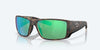 [Green Mirror Polarized Glass Lenses, Matte Tortoise Frame]