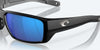 [Blue Mirror Polarized Glass Lenses, Matte Black Frame]