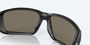 Blue Mirror Polarized Glass Lenses, Matte Black Frame