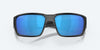 [Blue Mirror Polarized Glass Lenses, Matte Black Frame]