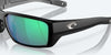 [Green Mirror Polarized Glass Lenses, Matte Black Frame]