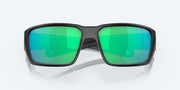 Green Mirror Polarized Glass Lenses, Matte Black Frame