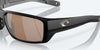 [Copper Silver Mirror Polarized Glass Lenses, Matte Black Frame]