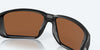 [Copper Silver Mirror Polarized Glass Lenses, Matte Black Frame]