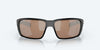 [Copper Silver Mirror Polarized Glass Lenses, Matte Black Frame]