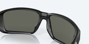 Gray Silver Mirror Polarized Glass Lenses, Matte Black Frame