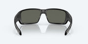 Gray Silver Mirror Polarized Glass Lenses, Matte Black Frame