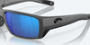 [Blue Mirror Polarized Glass Lenses, Matte Gray Frame]