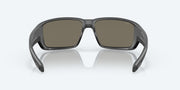 Blue Mirror Polarized Glass Lenses, Matte Gray Frame