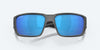 [Blue Mirror Polarized Glass Lenses, Matte Gray Frame]