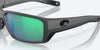 [Green Mirror Polarized Glass Lenses, Matte Gray Frame]