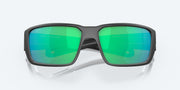 Green Mirror Polarized Glass Lenses, Matte Gray Frame