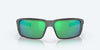 [Green Mirror Polarized Glass Lenses, Matte Gray Frame]