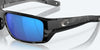 [Blue Mirror Polarized Glass Lenses, Tiger Shark Frame]