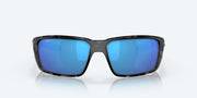 Blue Mirror Polarized Glass Lenses, Tiger Shark Frame