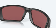 Gold Mirror Polarized Glass Lenses, Matte Black Frame