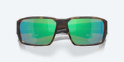 Green Mirror Polarized Glass Lenses, Matte Tortoise Frame