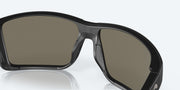 Blue Mirror Polarized Glass Lenses, Matte Black Frame