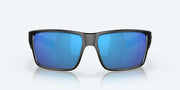 Blue Mirror Polarized Glass Lenses, Matte Black Frame