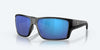 [Blue Mirror Polarized Glass Lenses, Matte Black Frame]