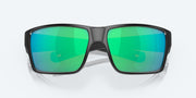 Green Mirror Polarized Glass Lenses, Matte Black Frame