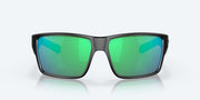 Green Mirror Polarized Glass Lenses, Matte Black Frame