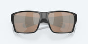 Copper Silver Mirror Polarized Glass Lenses, Matte Black Frame