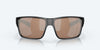 [Copper Silver Mirror Polarized Glass Lenses, Matte Black Frame]