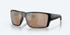 [Copper Silver Mirror Polarized Glass Lenses, Matte Black Frame]