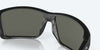 [Gray Silver Mirror Polarized Glass Lenses, Matte Black Frame]