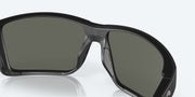 Gray Silver Mirror Polarized Glass Lenses, Matte Black Frame