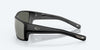 [Gray Silver Mirror Polarized Glass Lenses, Matte Black Frame]