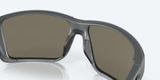 Blue Mirror Polarized Glass Lenses, Matte Gray Frame