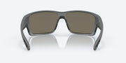 Blue Mirror Polarized Glass Lenses, Matte Gray Frame