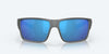 [Blue Mirror Polarized Glass Lenses, Matte Gray Frame]