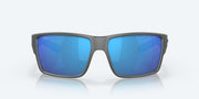 Blue Mirror Polarized Glass Lenses, Matte Gray Frame