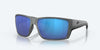 [Blue Mirror Polarized Glass Lenses, Matte Gray Frame]