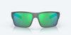 [Green Mirror Polarized Glass Lenses, Matte Gray Frame]