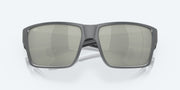 Gray Silver Mirror Polarized Glass Lenses, Matte Gray Frame