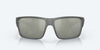 [Gray Silver Mirror Polarized Glass Lenses, Matte Gray Frame]