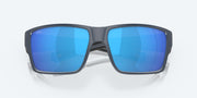 Blue Mirror Polarized Glass Lenses, Matte Midnight Blue Frame