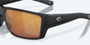 [Gold Mirror Polarized Glass Lenses, Matte Black Frame]