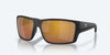 [Gold Mirror Polarized Glass Lenses, Matte Black Frame]