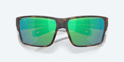 Green Mirror Polarized Glass Lenses, Matte Tortoise Frame