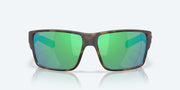 Green Mirror Polarized Glass Lenses, Matte Tortoise Frame