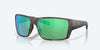 [Green Mirror Polarized Glass Lenses, Matte Tortoise Frame]