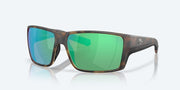 Green Mirror Polarized Glass Lenses, Matte Tortoise Frame