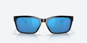 Blue Mirror Polarized Glass Lenses, Black Frame