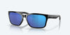 [Blue Mirror Polarized Glass Lenses, Black Frame]